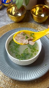 Mutton clear soup A very simple, quick and easy soup using all the goodness of mutton bones, very comforting and can be enjoyed any time. Benefits: Good for cold and nasal congestion. Good to soothe the throat and help keep warm while suffering from a flu. Bone soup is rich in minerals such as calcium, magnesium, potassium, and phosphorous, which help with keeping our bones healthy. The connective tissues contain nutrients which will help keep our cartilage and joints healthy. The marrow in the 