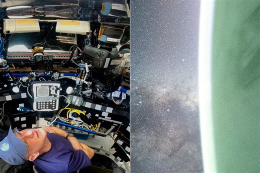 NASA Astronaut Don Pettit Captures Breathtaking Image of Milky Way Appearing Beyond Earth's Horizon