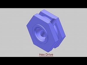 Hex Drive (Video Tutorial) Autodesk Inventor
