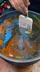 Mesmerizing Hydro Dipping Art Transformation. #HydroDipping #ArtTransformation #DIYCrafts #ColorfulCreations #SatisfyingArt | Doraya Jennings