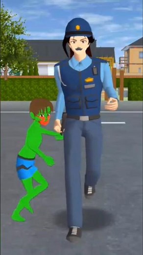Police arrest zombie boy🧟👮🏻#sakuraschoolsimulator #sakura #shorts #shortsvideo