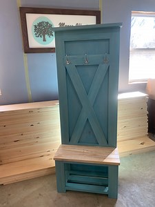 The Key West Hall Tree | Mud Room Locker | Coat Rack - Etsy