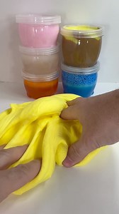 ASMR Yellow butter slime clay 🟡🧈 | Ron Spina Content Creator