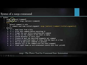 Video-2 | Syntax and Options of Xargs Explanation with example