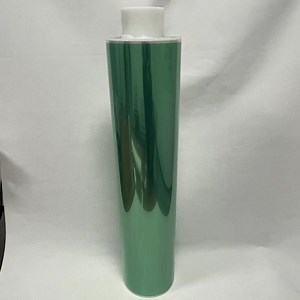 [Hot Item] 0.05mm Green Pet Masking Tape with Single-Sided Silicone Adhesive Coated and Clear Fluorosilicone Self-Liner for Powder Coating and Masking