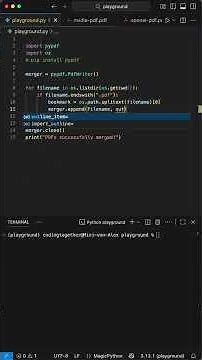 PDF Merger with Bookmarks - Python for Beginners