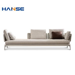 [Hot Item] Modern 5-Star Luxury Commercial Hotel Resort Lobby Sofa Corner Couch Velvet Fabric Modular Sectional Sofa