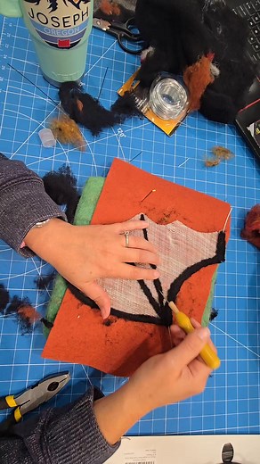 First time doing wings this way and it won't be the last. #needlefelting #needlefeltingart #dragonart #dragonwings #fantasyartwork #fiberart #fiberartist #woolsculpture #sculptureart #feltart #artprocess #artistsoninstagram #dragonsofinstagram #handmadewithlove #fiberartscommunity #textileart #woolartist #artinprogress #fantasyartist #creativelife #fiberarts | Rustic Fiber Art