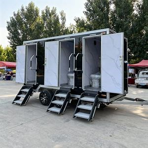 [Hot Item] 370*210*210cm Mobile Luxury Portable Restroom Trailer Shower and Toilet