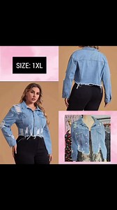#plussizedenimjacket #plussizestyle #plussize #plussizeclothing | Sister's Plus size store