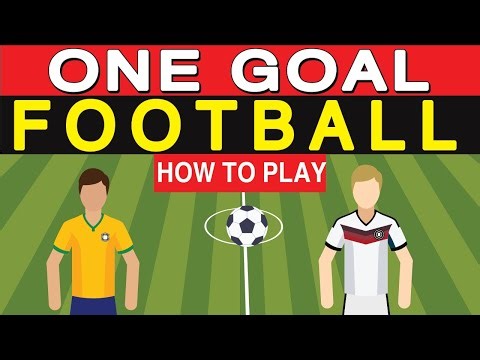 How to Play One Goal Football? Both goals placed centrally back to back rather than on the edges.