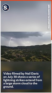 A monsoonal surge in Mancos, Colorado, brought scattered showers and thunderstorms to the area. | storyful