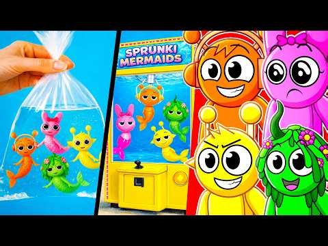 We Made a SPRUNKI AQUARIUM for MERMAIDS in Real Life?!