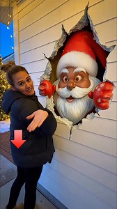 2.8K reactions · 381 shares | Early Christmas Sale✨— African American Santa Stickers! ✨So cute… Bring festive cheer & charm to your home with this creative 3D Santa Claus wall decal! Get ithttps://t.site/4rtv38l | Taineideocly | Facebook