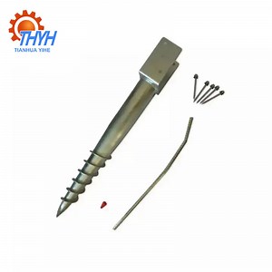 [Hot Item] High Standard Customized 76*1200mm Galvanized Steel Ground Screw Tianhua Yihe