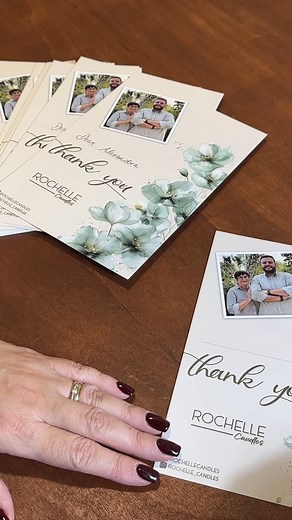 A little handwritten “Thank You” goes a long way 🤍 Every order is packed with care, and every card is written by hand — because your support truly means everything to us. www.rochellecandles.com #RochelleCandles #SmallBusinessLove #ThankYouCards #HandmadeWithCare #BehindTheScenes #MaltaMakers | Rochelle Candles