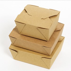 [Hot Item] Disposable Food Packaging Take out Food Container Kraft Paper Lunch Box