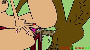 Funny Animation About a Guy Getting interrogated by Two Sexy Female Cops