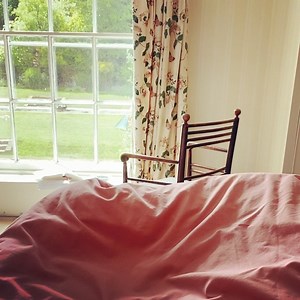 I know I shouldn’t laugh as dear Peggy is getting on a bit now, but it IS funny when she can’t get up on the bed.... ! #peggyandme | Miranda Hart