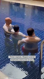 "Repent and be baptised, every one of you, in the name of Jesus Christ for the forgiveness of your sins. And you will receive the gift of the Holy Spirit." (Acts 2:38) This #VerseOfTheDay is read over Christians from #Iran getting baptised in Turkey at a discipleship conference. | Open Doors UK & Ireland