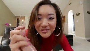 Alina li gets her lil oil ass crack fucked