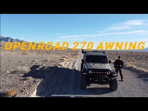 OpenRoad 270 Awning on a Jeep Gladiator RCI Bed half Rack - Overlanding