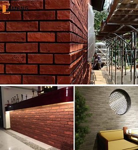 [Hot Item] Wholesale Indoor Exterior Flexible Polyurethane PU Stone Wall Panel with Brick Texture