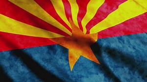 Arizona State flag, 3D animation - Free Stock Video
