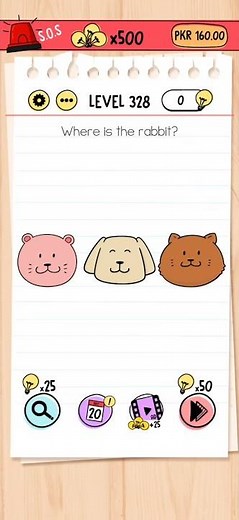 Where is the rabbit? - Brain Test - Level 328