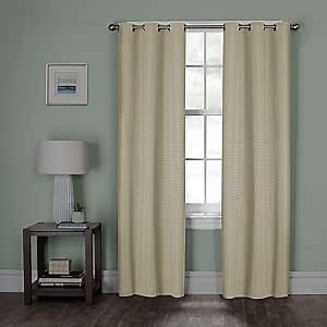 Maytex Larson Easy Hang Window Curtain Panel, 40 inches x 84 inches, Cream