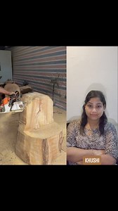 Makeing beautiful comfortable seating chair from wodern log | Khushboo Sarkar