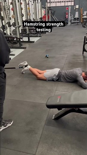 Hamstring strength testing #fitness #physiotherapy #gym #sportsphysio #workout #physio