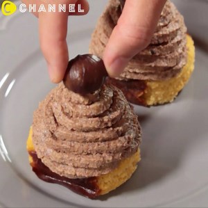 75K views · 2.1K reactions | Easy Sweet Chestnuts Mont Blanc Cake via...