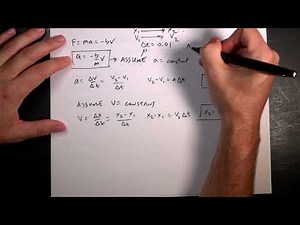 Classical Mechanics: How can you plot the position of an object with linear drag? Python included.