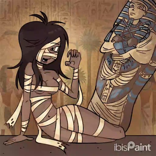 Egyptian baddie drawing with a side of fries please #digitalart #viral #zyxcba #fyp #egypt