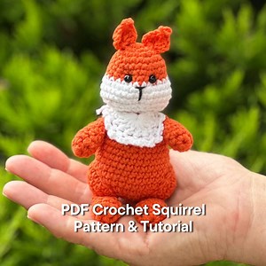 Eichhörnchen-Häkelanleitung: Amigurumi Tier Spielzeug (PDF Download, ENG) - Etsy.de