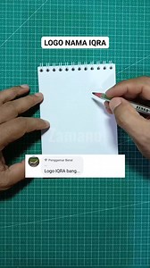 3.5K views · 64 reactions | Done logo nama IQRA, pantau terus utk logo berikutnya #logodesign #logonama #monogram #drawing #lettering | Zamano Art | Facebook