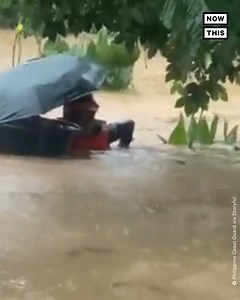97K views · 868 reactions | This footage shows members of the Philippine Coast Guard rescuing a 1-month-old baby in the heavy floodwaters brought on by Typhoon Rai. Several areas of the country have been affected by intense rains, flooding, and landslides as a result of Rai, which strengthened into a Category 5 storm on December 16. | NowThis | Facebook