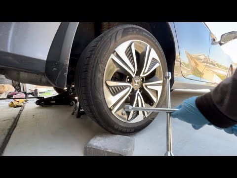 2017 Honda Civic Rear Brake Pad Replacement with Electronic Parking Brake Reset -DIY