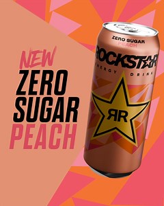 396K views · 33 reactions | ZERO SUGAR PEACH | Rockstar Energy Drink UK&I | Facebook
