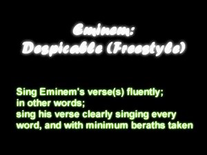 Eminem: Despicable (Freestyle) CHALLENGE