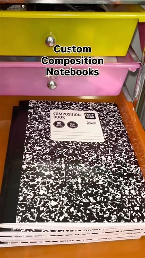 Custom holographic composition notebooks 📓 #compositionnotebook #backtoschool #teachersday