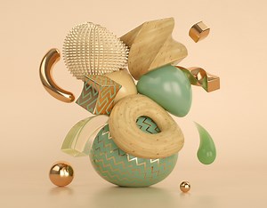 C4D Abstract Art with Deformers - Cinema 4D Tutorial - CG Shortcuts