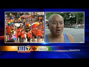 Seattle Pride Parade 2015: Participant thanks straight allies