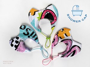 Waterproof Cat Shower Cap: Adjustable Bathing Grooming, Cover Ears, Gift Catlover - Etsy UK
