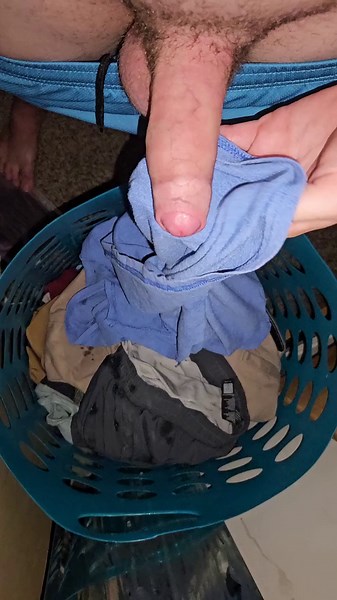 Wiping My Foreskin Clean After A Huge Cumshot