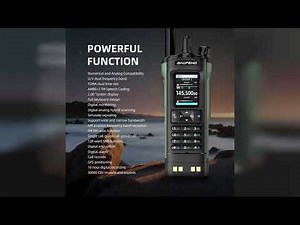 Review: New BAOFENG DM32 Walkie Talkie DMR GPS 10W Programming Multi Band Wireless Copy Freque...