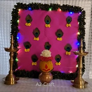 19K views · 294 reactions | Ganesh Festival Decoration Idea | A2 Crafts | Facebook