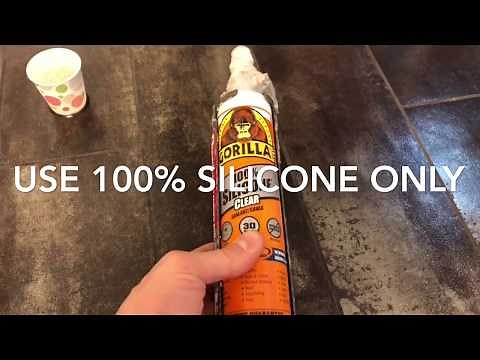 How to caulk a shower glass door diy Proffessional