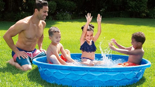Walmart has a 'lightweight' paddling pool for $16.96 & it provides hours of fun